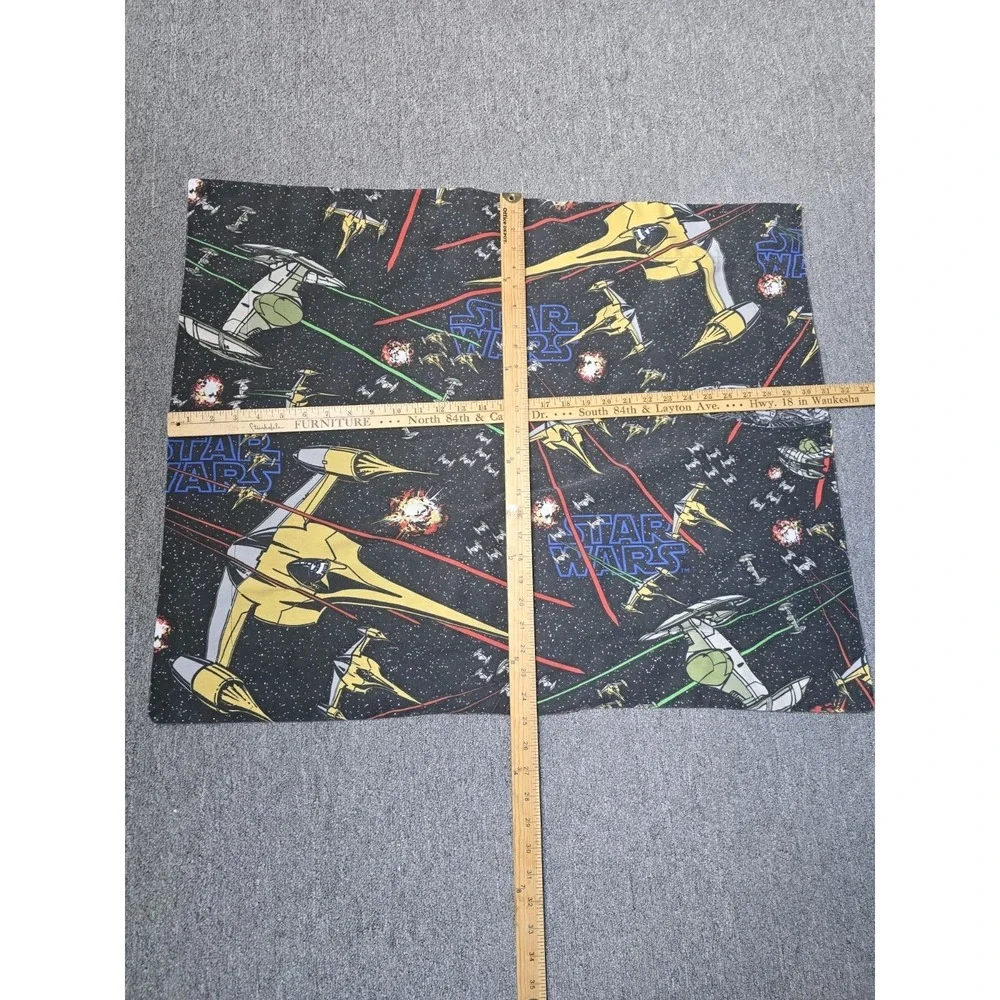 Vintage Star Wars TPM Naboo Space Battle Pillow Sham Standard Size